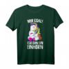 Mir egal ich bin ein Einhorn - Kinder, Mädchen & Damen T-Shirt mit Spruch, perfektes Geschenk für Einhorn-Liebhaber zu Weihnachten & Geburtstag