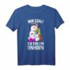 Mir egal ich bin ein Einhorn - Kinder, Mädchen & Damen T-Shirt mit Spruch, perfektes Geschenk für Einhorn-Liebhaber zu Weihnachten & Geburtstag