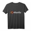 Ubuntu Linux Humanity T-Shirt  Inspirierendes Design mit digitalem Hintergrund für Linux- und Open-Source-Fans