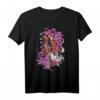 Demon Slayer Anime Samurai Kämpfer T-Shirt  Stilvolles Streetwear-Design mit Kirschblüten, Kalligraphie & Kantana für Anime- und Tattoo-Liebhaber