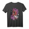Demon Slayer Anime Samurai Kämpfer T-Shirt  Stilvolles Streetwear-Design mit Kirschblüten, Kalligraphie & Kantana für Anime- und Tattoo-Liebhaber