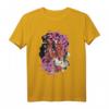 Demon Slayer Anime Samurai Kämpfer T-Shirt  Stilvolles Streetwear-Design mit Kirschblüten, Kalligraphie & Kantana für Anime- und Tattoo-Liebhaber