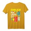 Der Lauch Ist Endlich 16 Jahre - Lustiges Geburtstags T-Shirt für Jungen zum 16. Geburtstag