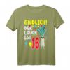 Der Lauch Ist Endlich 16 Jahre - Lustiges Geburtstags T-Shirt für Jungen zum 16. Geburtstag