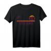 Outer Banks Beach Retro Surfer Vintage T-Shirt - Tropischer Sonnenuntergang & Palmen Design für Surfer, Familienurlaub & Strandfans