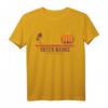 Outer Banks Beach Retro Surfer Vintage T-Shirt - Tropischer Sonnenuntergang & Palmen Design für Surfer, Familienurlaub & Strandfans