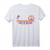 Outer Banks Beach Retro Surfer Vintage T-Shirt - Tropischer Sonnenuntergang & Palmen Design für Surfer, Familienurlaub & Strandfans