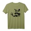 Winkender Waschbär. Süßes Racoon Tier. Trendiges Geschenkshirt für Tierfreunde zu Geburtstag, Weihnachten & besonderen Anlässen
