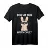 Der Mit Den Hasen Chillt T-Shirt  Lustiges Kaninchen T-Shirt für Hasenliebhaber & Kaninchenpapa