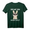 Der Mit Den Hasen Chillt T-Shirt  Lustiges Kaninchen T-Shirt für Hasenliebhaber & Kaninchenpapa