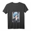 Kawaii Anime Neko Katze Mädchen T-Shirt mit V-Ausschnitt - Pastel Otaku Design, perfekt als Geschenk für Anime- und Manga-Fans