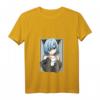 Kawaii Anime Neko Katze Mädchen T-Shirt mit V-Ausschnitt - Pastel Otaku Design, perfekt als Geschenk für Anime- und Manga-Fans