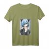 Kawaii Anime Neko Katze Mädchen T-Shirt mit V-Ausschnitt - Pastel Otaku Design, perfekt als Geschenk für Anime- und Manga-Fans