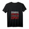 Damen Kriminal-Profiling-Experte T-Shirt mit V-Ausschnitt  Perfektes Geschenk für Krimifans und Amateur-Detektive