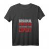Damen Kriminal-Profiling-Experte T-Shirt mit V-Ausschnitt  Perfektes Geschenk für Krimifans und Amateur-Detektive