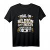 Egal Ob Bier Oder Silikon Hauptsache Dicht - Lustiges Handwerker T-Shirt für Installateur, Klempner, Elektriker & Zimmermann