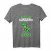 Kinder Schulkind 2021 Dinosaurier T-Shirt  Lustiges Einschulungsgeschenk für Schulanfang und Schultüte