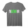 Ingenieur Genie Technik Student Studium Universität Deko Fun T-Shirt  Witziges Geschenk für Technikfans, Studenten & Absolventen