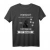 Vorsicht vor dem Frauchen der Dobermann ist harmlos T-Shirt - Lustiges Hundedesign für Dobermann Fans und Hundehalter