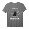 Vorsicht vor dem Frauchen der Dobermann ist harmlos T-Shirt - Lustiges Hundedesign für Dobermann Fans und Hundehalter