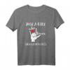 Just A Girl Who Loves Sign Languages T-Shirt  Geschenk für Dolmetscher, Taube & Hörgeschädigte, ASL & Gebärdensprache Kommunikation