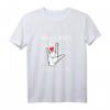 Just A Girl Who Loves Sign Languages T-Shirt  Geschenk für Dolmetscher, Taube & Hörgeschädigte, ASL & Gebärdensprache Kommunikation
