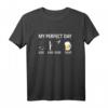 Modellflug T-Shirt mit Bier & Kaffee Design - Lustiges Geschenk für Modellbauer, Flugplatzbesucher & Flugzeugpiloten