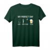 Modellflug T-Shirt mit Bier & Kaffee Design - Lustiges Geschenk für Modellbauer, Flugplatzbesucher & Flugzeugpiloten