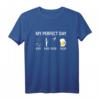 Modellflug T-Shirt mit Bier & Kaffee Design - Lustiges Geschenk für Modellbauer, Flugplatzbesucher & Flugzeugpiloten
