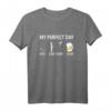 Modellflug T-Shirt mit Bier & Kaffee Design - Lustiges Geschenk für Modellbauer, Flugplatzbesucher & Flugzeugpiloten
