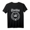 Tischler Zunftzeichen auf Wappen mit Ehrenkranz - Personalisiertes T-Shirt als Geschenk für Meister, Gesellen & Lehrlinge im Handwerk