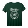 Tischler Zunftzeichen auf Wappen mit Ehrenkranz - Personalisiertes T-Shirt als Geschenk für Meister, Gesellen & Lehrlinge im Handwerk