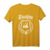 Tischler Zunftzeichen auf Wappen mit Ehrenkranz - Personalisiertes T-Shirt als Geschenk für Meister, Gesellen & Lehrlinge im Handwerk