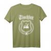 Tischler Zunftzeichen auf Wappen mit Ehrenkranz - Personalisiertes T-Shirt als Geschenk für Meister, Gesellen & Lehrlinge im Handwerk