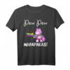 PEW Madafakas Lustiges Einhorn mit Regenbogenpistole - Weiß T-Shirt für Fantasy-, Sci-Fi- und Humor-Fans, Geburtstagsgeschenk