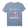 PEW Madafakas Lustiges Einhorn mit Regenbogenpistole - Weiß T-Shirt für Fantasy-, Sci-Fi- und Humor-Fans, Geburtstagsgeschenk
