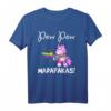 PEW Madafakas Lustiges Einhorn mit Regenbogenpistole - Weiß T-Shirt für Fantasy-, Sci-Fi- und Humor-Fans, Geburtstagsgeschenk