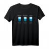 Lustiges Anwalt T-Shirt mit Optimist & Pessimist Glas für Jurastudenten & Rechtsanwälte  Humorvolles Geschenk für Juristen
