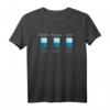 Lustiges Anwalt T-Shirt mit Optimist & Pessimist Glas für Jurastudenten & Rechtsanwälte  Humorvolles Geschenk für Juristen