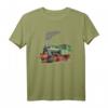 Dampflok Zug Eisenbahn Lokomotive Realistisches T-Shirt  Perfektes Geschenk für Eisenbahn- und Zugsammler, Lokführer & Modellbahnfans