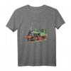 Dampflok Zug Eisenbahn Lokomotive Realistisches T-Shirt  Perfektes Geschenk für Eisenbahn- und Zugsammler, Lokführer & Modellbahnfans