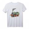 Dampflok Zug Eisenbahn Lokomotive Realistisches T-Shirt  Perfektes Geschenk für Eisenbahn- und Zugsammler, Lokführer & Modellbahnfans