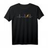 Elektriker Herzlinie Herzschlag Puls Kardio T-Shirt  Lustiges Geschenkidee für Handwerker, Techniker & Elektroniker zu Weihnachten