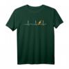 Elektriker Herzlinie Herzschlag Puls Kardio T-Shirt  Lustiges Geschenkidee für Handwerker, Techniker & Elektroniker zu Weihnachten