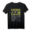 Handwerker Elektronen Widerstand Elektriker Stundenlohn T-Shirt - Witzige Elektrohandwerk Bekleidung & Geschenkidee für Elektriker & Elektromeister