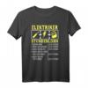 Handwerker Elektronen Widerstand Elektriker Stundenlohn T-Shirt - Witzige Elektrohandwerk Bekleidung & Geschenkidee für Elektriker & Elektromeister