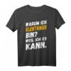 Elektriker T-Shirt Lustig Spruch 'Weil ich es kann!'  Originelles Geschenk für Elektriker, Handwerker & Berufseinsteiger zu Geburtstag & Weihnachten