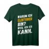 Elektriker T-Shirt Lustig Spruch 'Weil ich es kann!'  Originelles Geschenk für Elektriker, Handwerker & Berufseinsteiger zu Geburtstag & Weihnachten