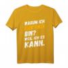 Elektriker T-Shirt Lustig Spruch 'Weil ich es kann!'  Originelles Geschenk für Elektriker, Handwerker & Berufseinsteiger zu Geburtstag & Weihnachten