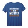 Meister 2022 Meisterprüfung Elektriker T-Shirt  Geschenkidee für Handwerker, Dachdecker & Kfz-Mechaniker zum Abschluss